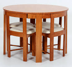 If you're looking for a space saving set for your kitchen, below is a good collection of many different types of tables. Kitchen Dining Table Set Round Top Four Small Chairs Space Saving Medium Oak Ebay
