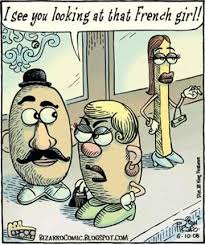 Potato Chips Frenchfries Joke Jokes Pun Puns Clever Wordplay Playonwords Playwithw In 2020 Cartoon Jokes Funny Cartoons Jokes Funny Cartoons