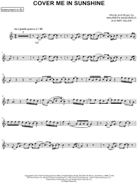 Sheet music arranged for piano/vocal/guitar in f major (transposable). Cover Me In Sunshine Sheet Music 15 Arrangements Available Instantly Musicnotes
