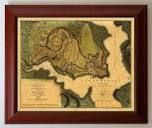 Ticonderoga, NY, Fort Carillon, 1758 Map, Framed | Battlemaps.us