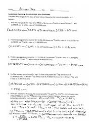 Worksheets are chemistry average atomic mass work, average atomic mass problems key 2013, 10 average. Average Atomic Mass Worksheet Answer Key