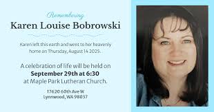 Memorial service for Karen Deibel Bobrowski