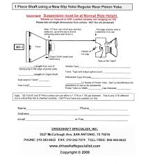 Truck Driveshafts Master Page