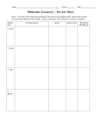 molecular polarity review sheetpdf