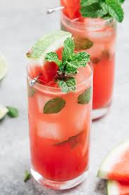 · combine the mint, lime juice, and . Watermelon Mojito Cocktail Our Salty Kitchen