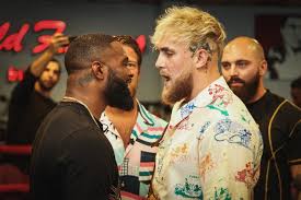 Official calls stoppage right after! Photos Jake Paul Tyron Woodley Fiery Face To Face At Presser Boxing News