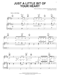 Just A Little Bit Of Your Heart Harry Styles Pin On Sheet Music