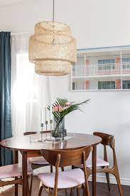 A Vintage Boho Glam Mashup Designed On A Dime Dining Room Light Fixtures Ikea Light Fixture Dining Room Design