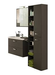 Badmobel Set Montreal Mit Spiegel Regal 6 Teilig 115 Cm Breit Grau Moebel Guenstig De