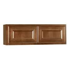 Hampton Bay Hampton Assembled 30x12x12 In Wall Bridge Kitchen Cabinet In Cognac Kw3012 Cog Kitchen Wall Cabinets Cabinetry Design Cabinet Door Styles
