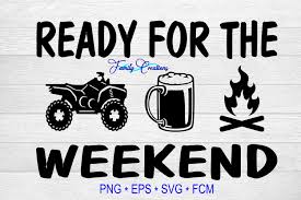 Download Ready For The Weekend 4 Wheeler Graphic By Family Creations Creative Fabrica PSD Mockup Templates