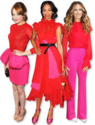 Red And Pink Red Fashion Color Combinations For Clothes Color Blocking Outfits