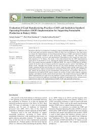 Analysis for indicators of best manufacturing practices table 4.4 : Pdf Evaluation Of Good Manufacturing Practices Gmp And Sanitation Standard Operating Procedure Ssop Implementation For Supporting Sustainable Production In Bakery Smes