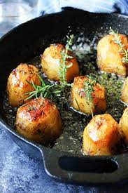 Fondant Potatoes Recipe With Russet Idaho Potatoes Eating European Recipe Fondant Potatoes Potato Recipes Side Dishes Easy Potato Recipes
