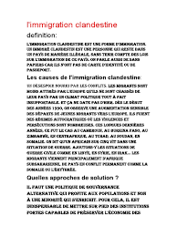 Les conflits armées, le chômage, la misère et autres raisons aussi sérieuses. L Immigration Clandestine Definition