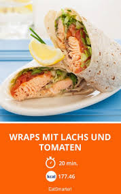 Wraps Mit Lachs Und Tomaten Rezept Rezepte Wraps Rezept Lecker Kochen