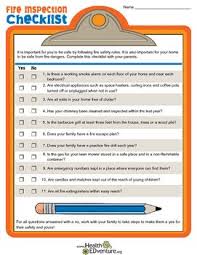 Fire Inspection Checklist Inspection Checklist Teacher Created Resources Fire Safety Rules