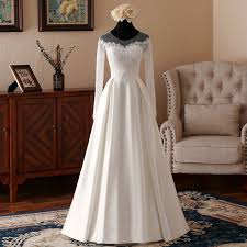 Long Sleeve Wedding Dresses White Wedding Dresses A Line Wedding Dresses In 2021 Long Sleeve Satin Wedding Dress Elegant Long Sleeve Wedding Dresses Wedding Dress Long Sleeve