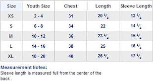 youth shirt sizes online charts collection