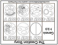 What a great way to sum up our classes on god's creation!! Printable 7 Days Of Creation Coloring Pages Pdf