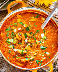 Red Lentil And Chicken Soup A Hearty And Delicious Soup Loaded With Lentils And Chicken Cumin And Smoked Pa In 2020 Chicken Lentil Soup Easy Soup Recipes Red Lentil