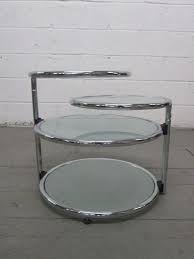 Modern round coffee table will enhance the looks of any home. 3 Tier Round Glass Chrome Occasional Coffee End Table Modern Coffee Table Pictures Round Glass Coffee Table Black Glass Coffee Table