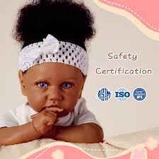 REBABYSARAH Lifelike Reborn Baby Dolls Black- 22 inch Realistic Newborn  Body Baby Dolls Blue Eyes Caramel Skin Tone Baby Dolls Girl with Clothes  and Toy Accessories for Kids Age 3 + :