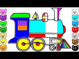 Discover thanksgiving coloring pages that include fun images of turkeys, pilgrims, and food that your kids will love to color. 35 Latest Colored Train Drawing For Kids Perangkat Sekolah