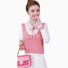 Vest, gaya fashion berkelas untuk pria dan wanita. Jual Blus Lengan Panjang Wanita Gaya Korea Variasi Rompi Tempel Terbaru Juni 2021 Blibli