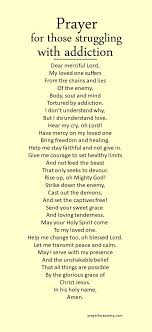 Prayer For Someone Struggling With Addiction