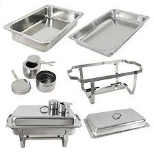 Zeny Stainless Steel Combo 2 Round Chafing Dish 2 Rectangular Chafers Walmart Com In 2020 Chafing Dishes Stainless Stainless Steel