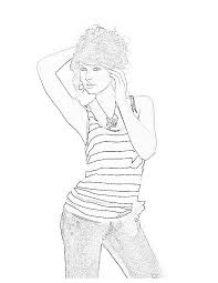 Taylor swift coloring pages printable. Taylor Swift 123874 Celebrities Printable Coloring Pages