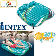 2 person pool float inflatable raft lake mat double pillows lounge water island intex inflatable rafts pool float water island