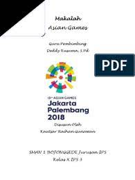 Kliping Tentang Asian Games Beserta Gambarnya Penggambar