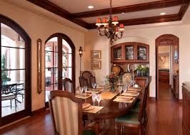 Each and every piece of the formal dining room set should look apt and go with the entire theme. Elegant Formal Dining Room With Arched French Doors Long Dining Table And Built In China Cabinet Hgtv