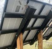 How to safely mount solar panels on fence posts?