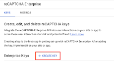 Create reCAPTCHA keys for websites | reCAPTCHA Enterprise | Google ...