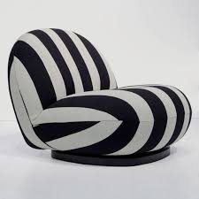 1960 set of retro white leather minimalistic teak lounge chairs. Pacha Swivel Lounge Chair In Black White By Gubi At The Conran Shop