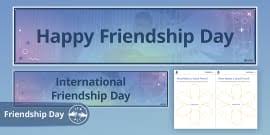 By 1998, winnie the pooh was the world's ambassador for friendship at the un. What Is International Friendship Day Answered Twinkl Teaching Wiki