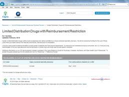 Cigna Limited Distribution Drugs With Reimbursement Restriction