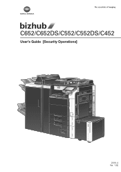 You ll have exceptional speed with the optional radf. Konica Minolta Bizhub C552 Manual