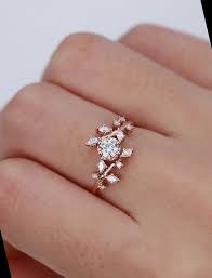47 Vintage Diamond Engagement Ring Diamond Cluster Unique Rings D E In 2021 Rose Gold Engagement Ring Vintage Rose Engagement Ring Vintage Rose Gold Engagement Ring