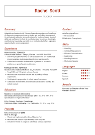 Curriculum vitae science teacher model biodata for a social science. The Most Recommended Professional Teacher Sample Resume This Sample Resume Comes With Best Resu Teacher Resume Examples Teacher Resume Template Teacher Resume