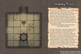 I have a love/hate relationship with riddles, players either get them right away or spend an hour puzzling over them. Shadowy Pillar 12x8 Dungeon Trap Battlemaps Dungeons And Dragons Homebrew Dungeon Dnd World Map