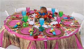 Although unconventional, it is sure to please the more adventurous seafood lovers. Tropical Tablescape In 10 Easy Steps Luau Party Decorations Luau Theme Luau Birthday Party