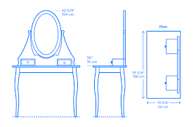 Maybe you would like to learn more about one of these? Makeup Vanities Dressing Tables Dimensions Drawings Dimensions Com