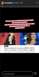 International star billie eilish expressed her admiration for the lebanese artist nancy ajram. Teen Singing Sensation Billie Eilish Is A Huge Nancy Ajram Fan Arab News