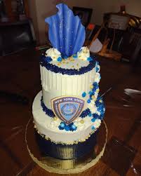 Police Retirement 2 tier cake 👮🏾‍♂️