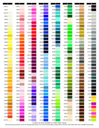 exquisite b13070 real thread 300 color card chart 40wt poly