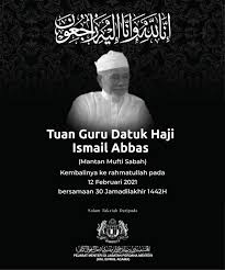 Akidah ahli sunnah waljamaah bersama mufti kerajaan negeri sabah, sahibus samahah datuk ustaz haji bungsu @ aziz haji jaafar bertempat di masjid daerah putatan. Tokoh Ulama Disegani Tuan Guru Datuk Haji Ismail Abbas Meninggal Dunia